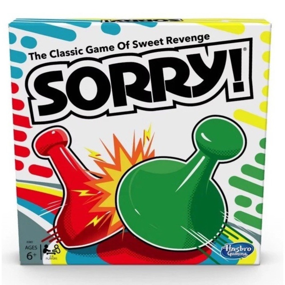 Sorry! Board Game, Ages 6 and up, For 2-4 Players, Classic Family Board‎ Game